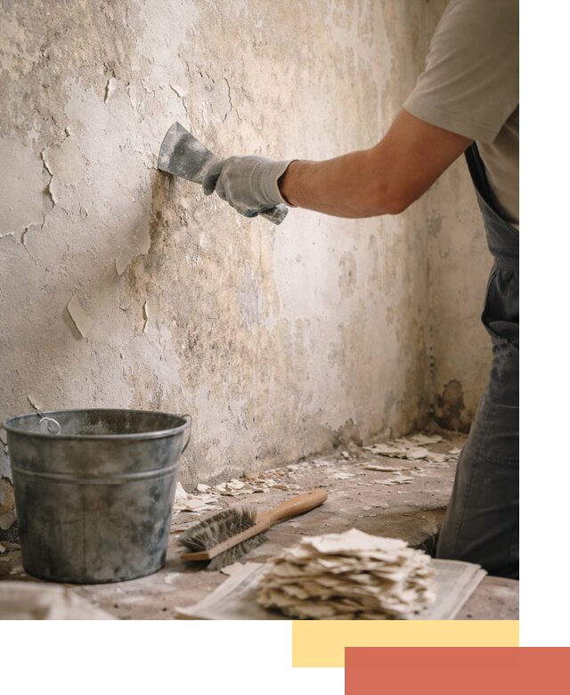 Удаление старой краски со стен в Челябинске качественно и быстро