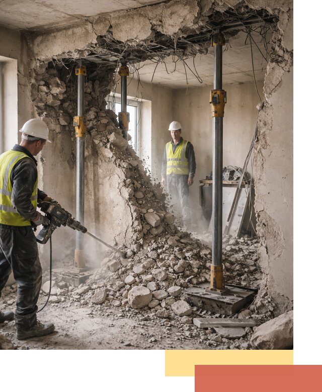 Снос несущих стен в Челябинске с гарантией безопасности и качества