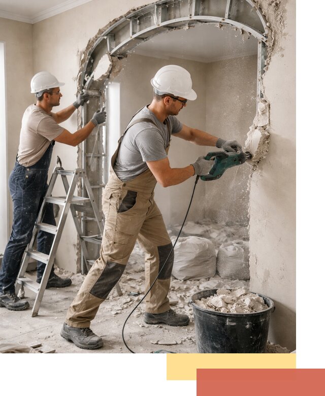 Демонтаж гипсокартонной арки в Челябинске быстро и аккуратно