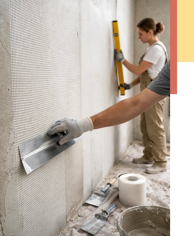 Армирование стен стеклосеткой в Челябинске от 3300 руб. под ключ | ОТДЕЛОЧНИК-Члб