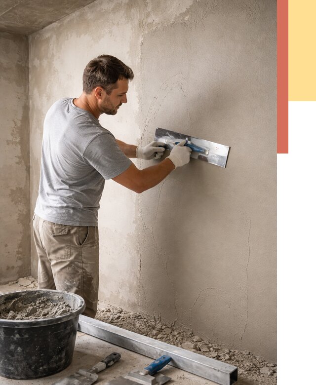 Штукатурка стен без маяков в Челябинске от 7425 руб/м2 — услуги и цена | ОТДЕЛОЧНИК-Члб