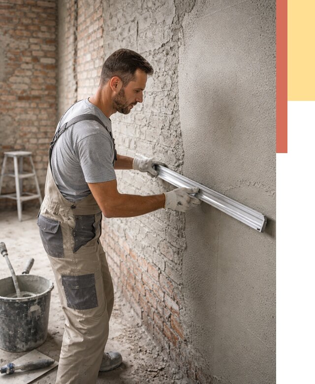 Штукатурка кирпичных стен в Челябинске от 4640 руб/м2 — быстро и недорого | ОТДЕЛОЧНИК-Члб