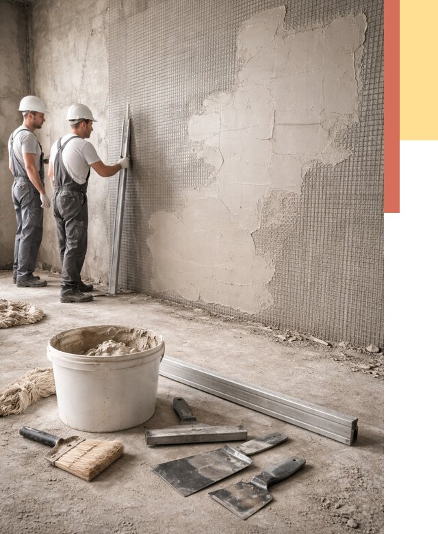 Штукатурка стен по сетке в Челябинске от 5672 руб./м2 — быстро и недорого | ОТДЕЛОЧНИК-Члб