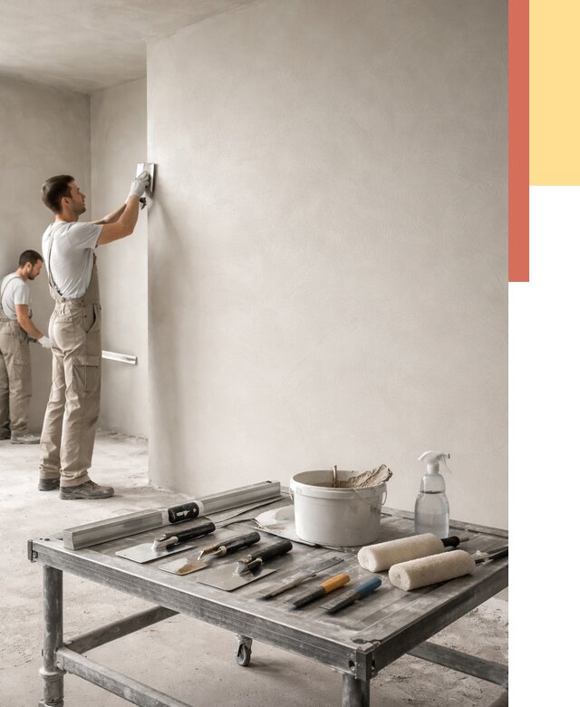 Штукатурка стен под покраску в Челябинске от 4640 руб./м² — качественно и недорого | ОТДЕЛОЧНИК-Члб