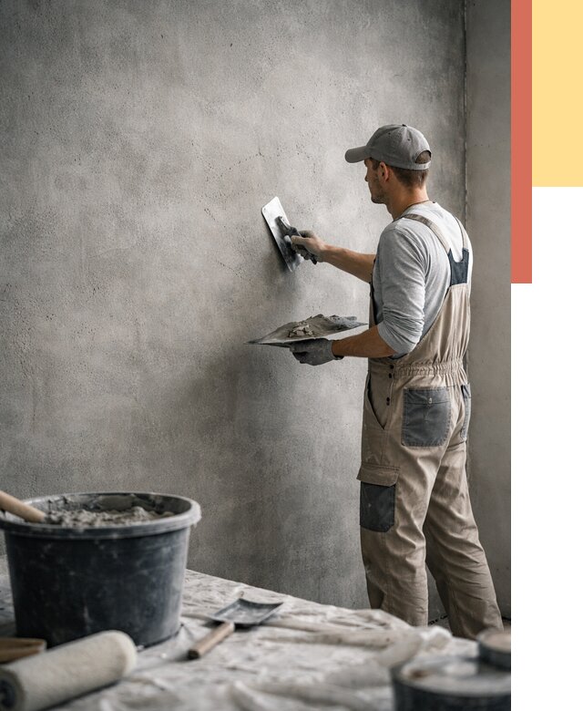 Декоративная штукатурка под бетон в Челябинске от 2578 руб./м² — нанесение под ключ | ОТДЕЛОЧНИК-Члб