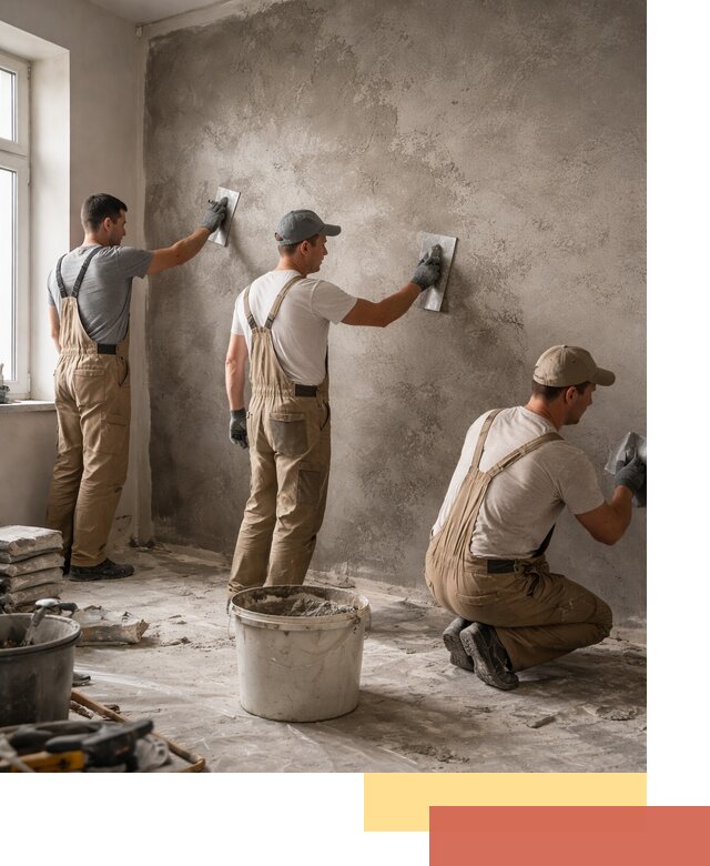 Декоративная штукатурка под бетон в Челябинске для стен и потолков