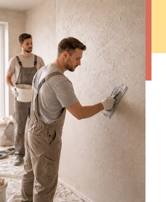 Фактурная штукатурка стен в Челябинске от 4331 руб./м² — заказать под ключ | ОТДЕЛОЧНИК-Члб