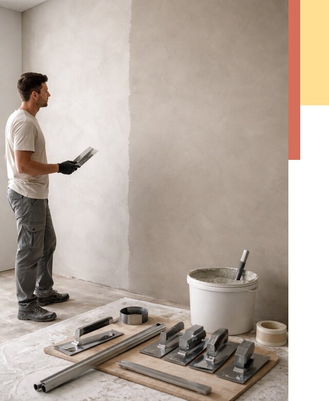 Нанесение микроцемента на стены в Челябинске от 3300 руб./м2 под ключ | ОТДЕЛОЧНИК-Члб