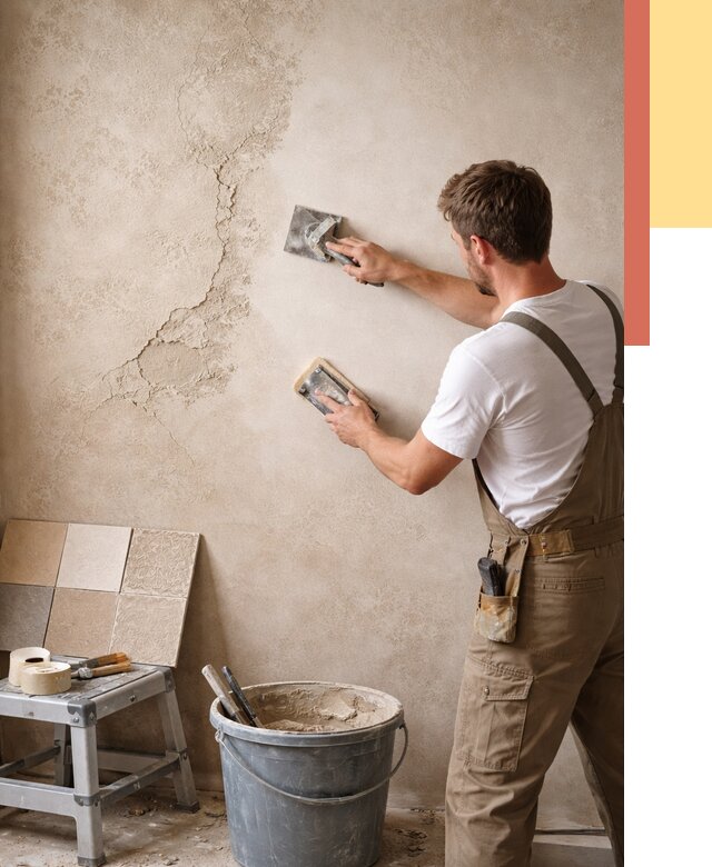 Ремонт декоративной штукатурки в Челябинске от 4640 руб. под ключ | ОТДЕЛОЧНИК-Члб