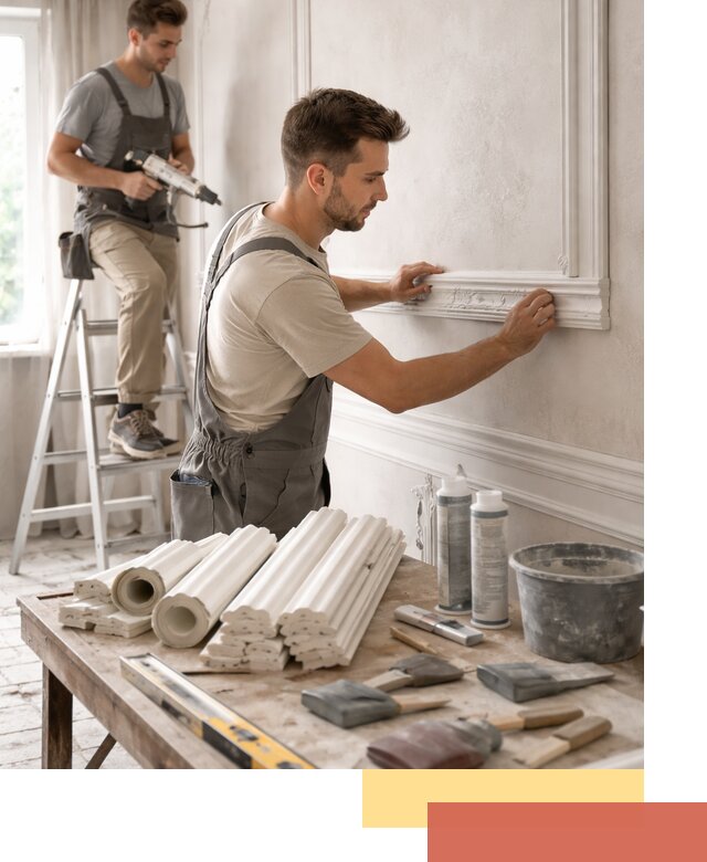 Монтаж лепнины на стены в Челябинске профессионально и качественно