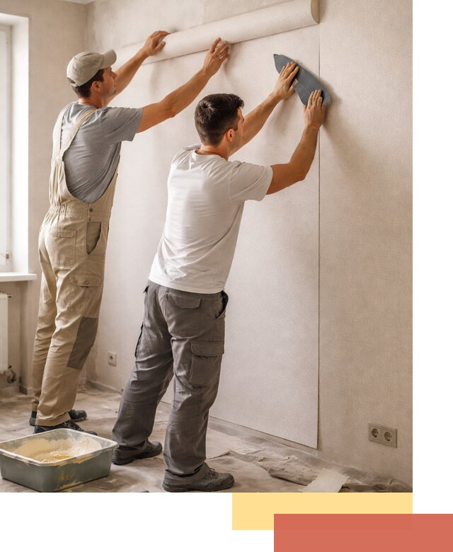 Поклейка виниловых обоев в Челябинске профессионально и качественно