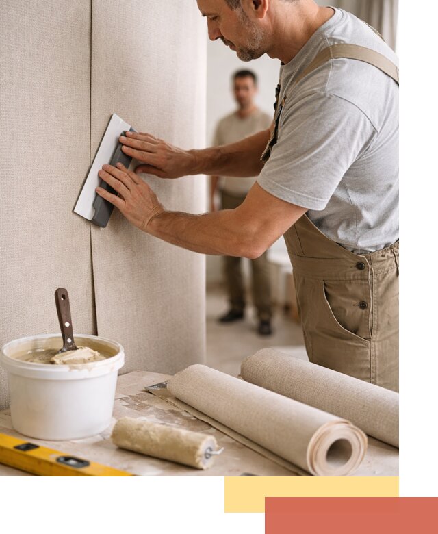 Поклейка текстильных обоев в Челябинске профессионально и аккуратно