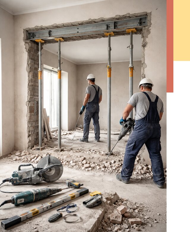 Прорезка проема в стене в Челябинске от 4640 руб. — быстро и недорого | ОТДЕЛОЧНИК-Члб