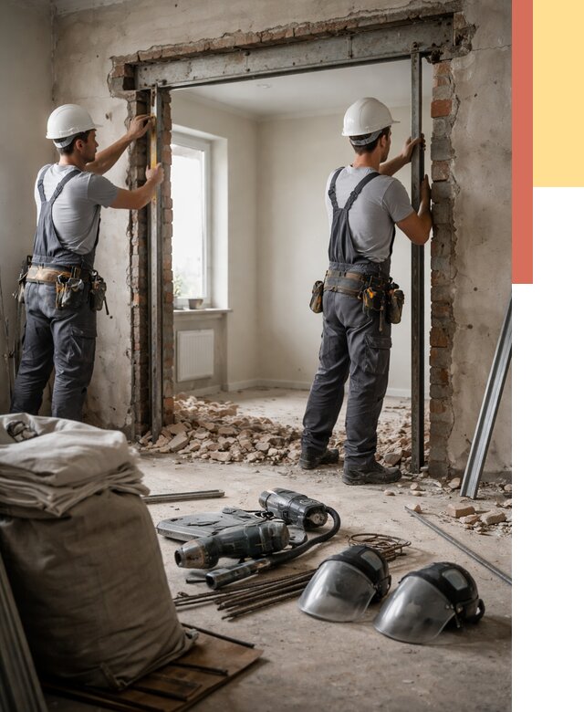 Расширение дверного проема в Челябинске от 12890 руб. под ключ | ОТДЕЛОЧНИК-Члб