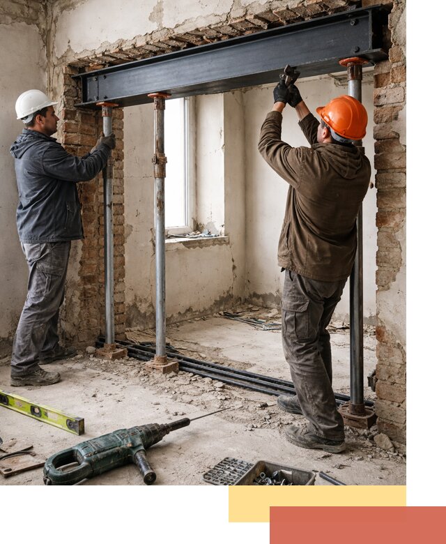 Усиление проема в стене в Челябинске для расширения и безопасности