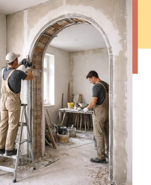 Устройство арочного проема в Челябинске от 9796 руб. под ключ — быстро и недорого | ОТДЕЛОЧНИК-Члб