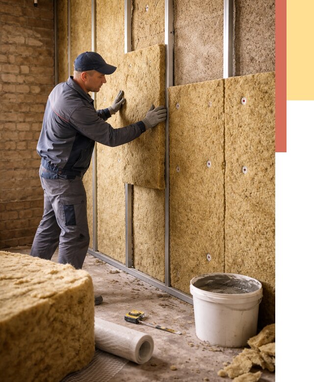 Утепление стен минватой в Челябинске от 1392 руб./м2 — недорого и быстро | ОТДЕЛОЧНИК-Члб