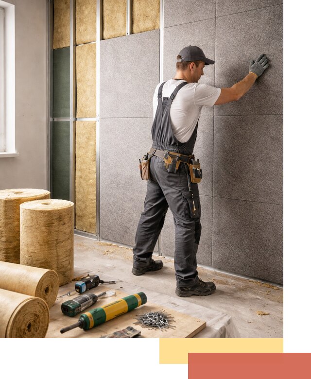 Профессиональная шумоизоляция стен в Челябинске для квартиры и офиса