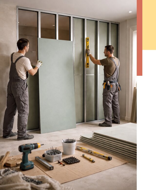 Перегородка из влагостойкого гипсокартона в Челябинске от 4950 руб. — монтаж под ключ | ОТДЕЛОЧНИК-Члб