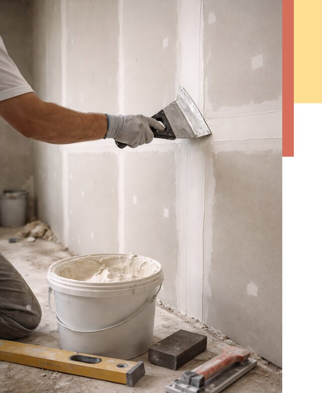 Шпаклевка перегородок из гипсокартона в Челябинске от 2578 руб. — услуги ОТДЕЛОЧНИК-Члб