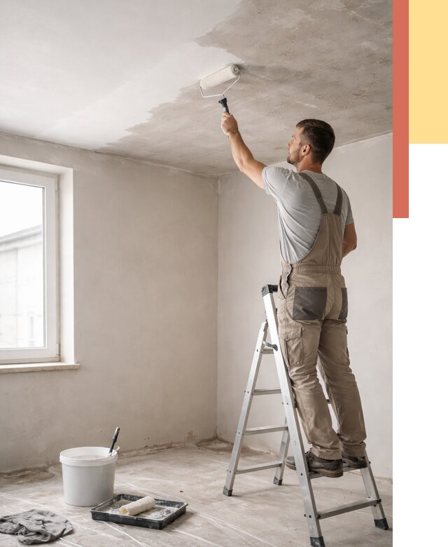 Грунтовка потолка в Челябинске от 2578 руб. — быстро и недорого | ОТДЕЛОЧНИК-Члб