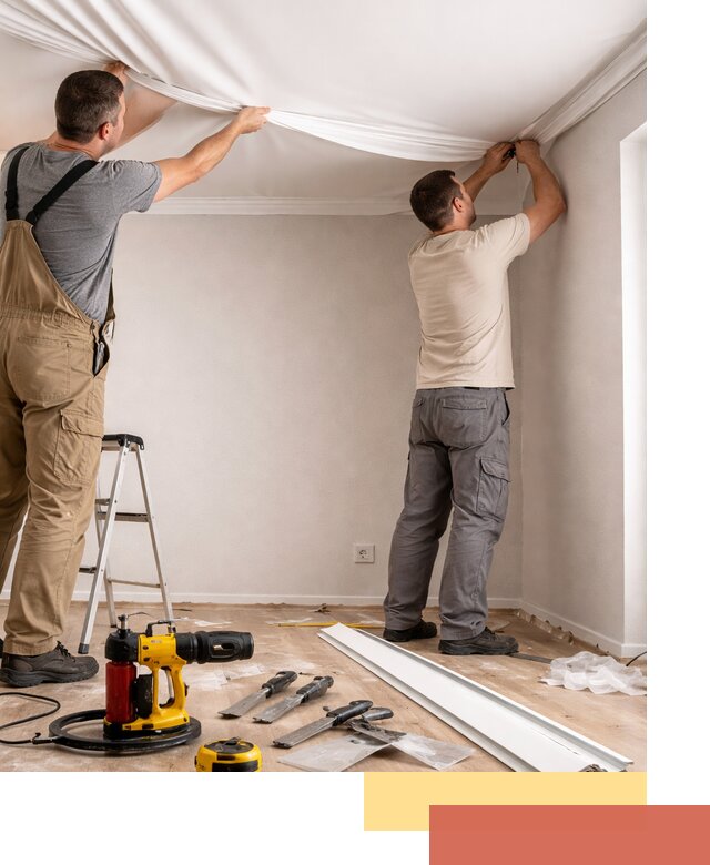 Монтаж ПВХ натяжного потолка в Челябинске качественно и быстро