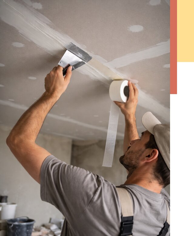 Обработка швов потолка ГКЛ в Челябинске от 7734 руб. под ключ | ОТДЕЛОЧНИК-Члб