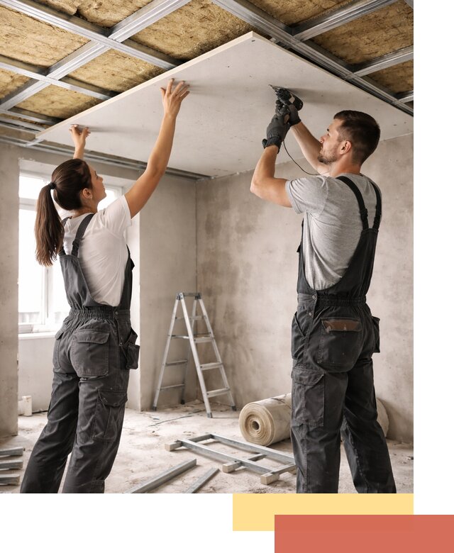 Звукоизоляция потолка из ГКЛ в Челябинске профессионально и надежно