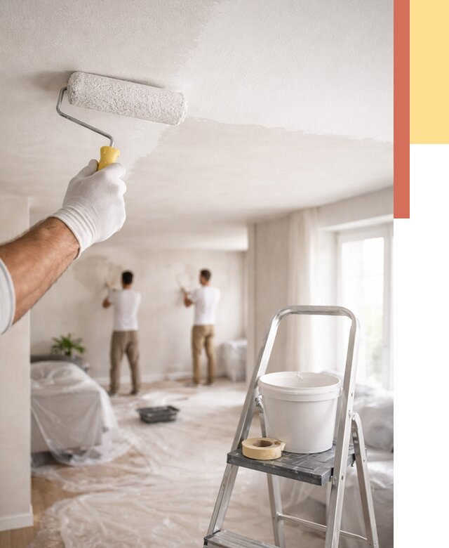 Покраска потолка акриловой краской в Челябинске от 2578 руб. | ОТДЕЛОЧНИК-Члб